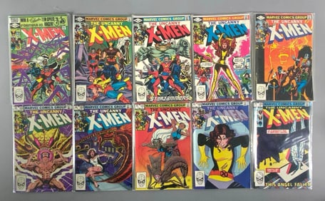 Group of 10 Marvel X-Men Comic Books