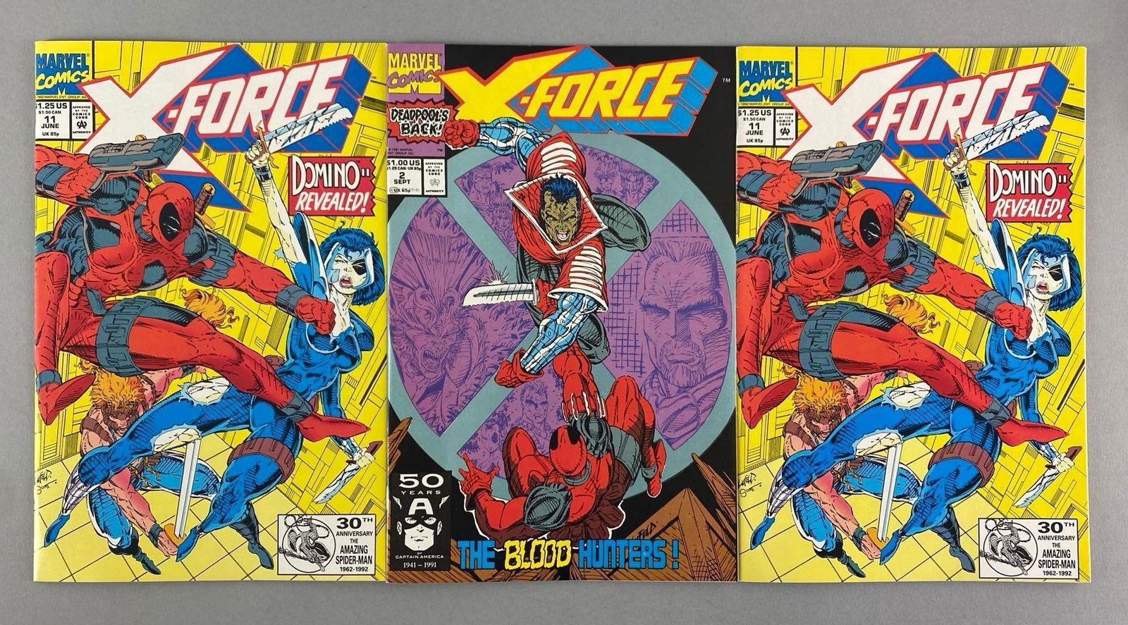 Group of 3 Marvel X-Force Deadpool Comic Books (1 of 6)