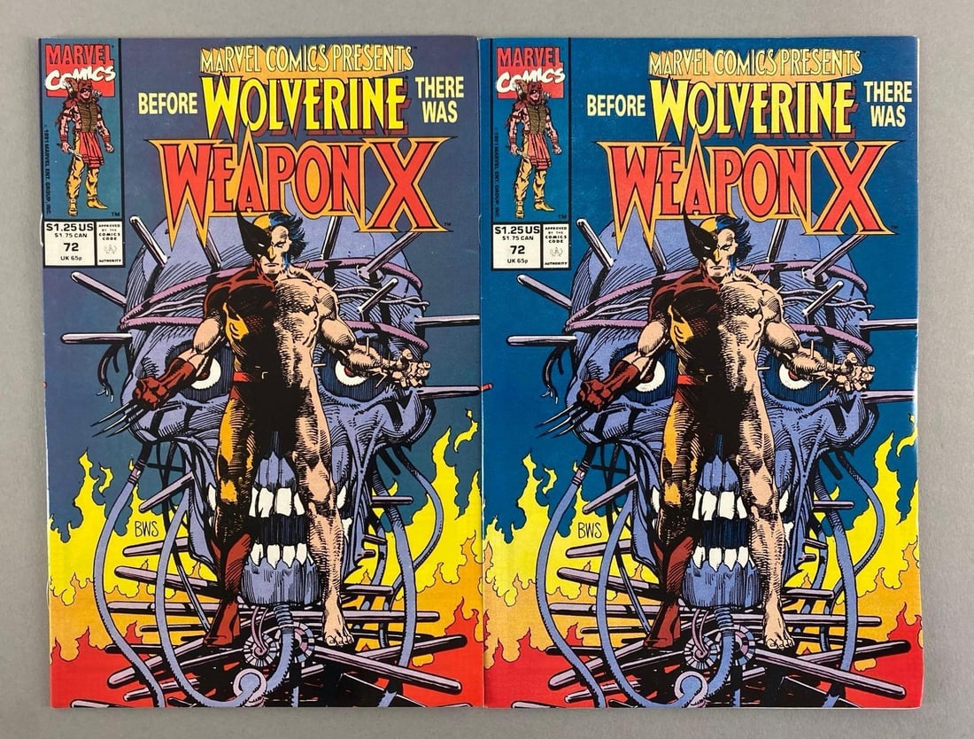 Group of 2 Marvel Comics Presents Weapon X No. 72 (1 of 5)