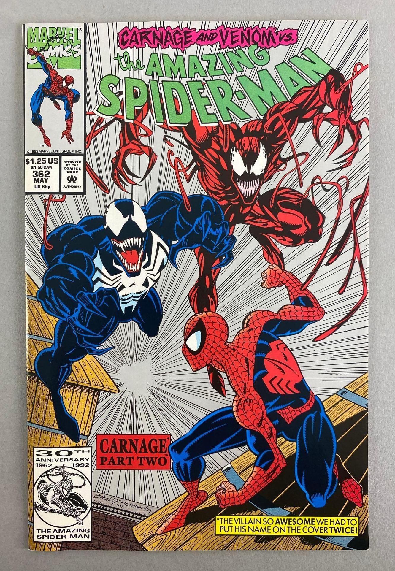 Marvel Comics The Amazing Spider-Man No. 362: 2nd Appearance of Carnage, 1992