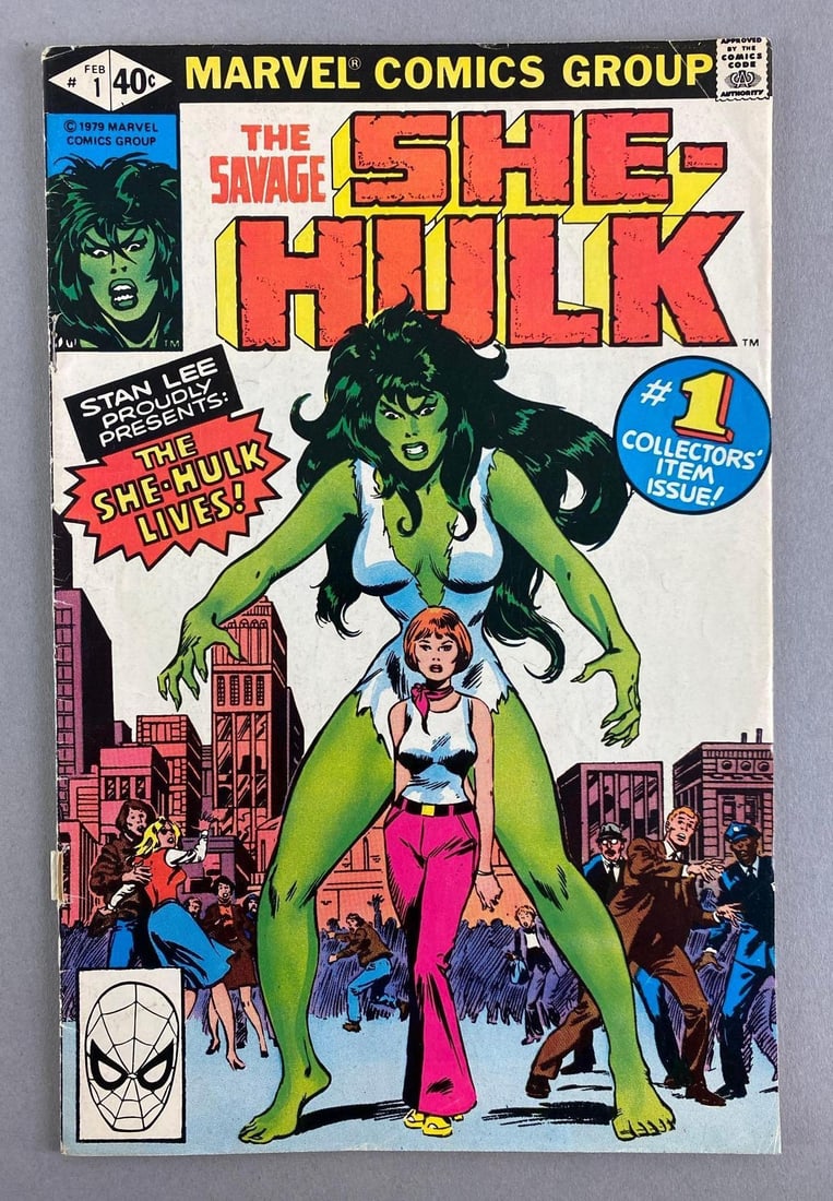Marvel Comics The Savage She-Hulk No. 1: 1st Appearance and Origin of She-Hulk (Jennifer Walters), 1979, Bronze Age