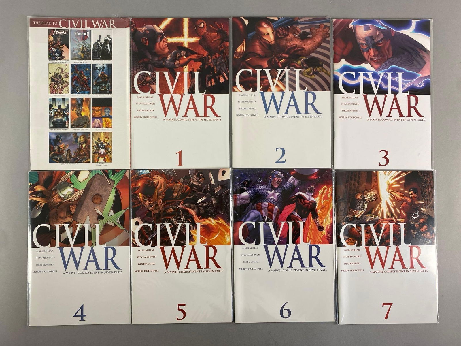 Group of 8 Marvel Civil War Comic Books (1 of 3)