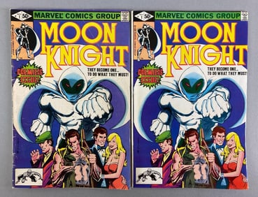 Group of 2 Marvel Comics Moon Knight No. 1
