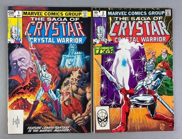 Group of 2 Marvel Crystar Crystal Warrior Comic Books