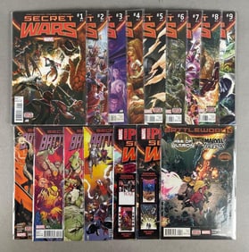 Group of Marvel Secret Wars Comic Books
