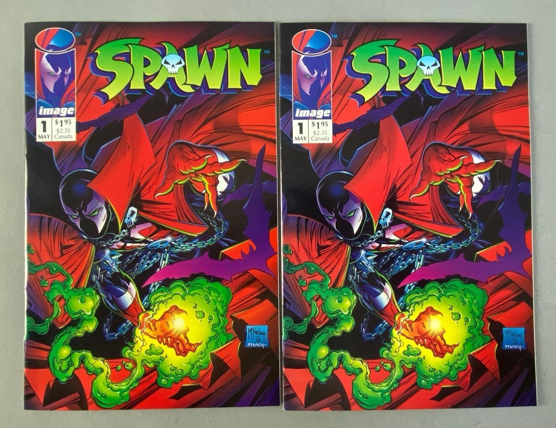 Group of 2 Image Comics Spawn No. 1 (1 of 6)