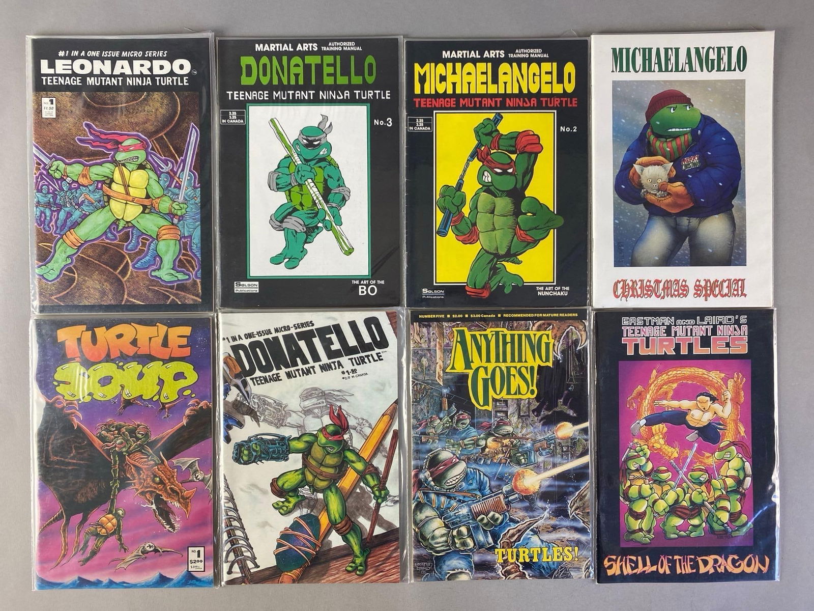 Group of 8 Mirage TMNT Comic Books: Teenage Mutant Ninja Turtles, modern age
