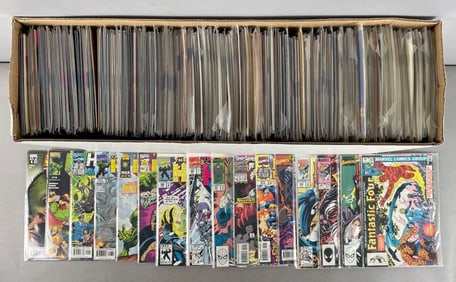Long Box of Marvel Comic Books