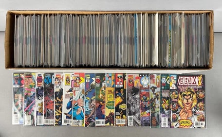 Long Box of Marvel Comic Books