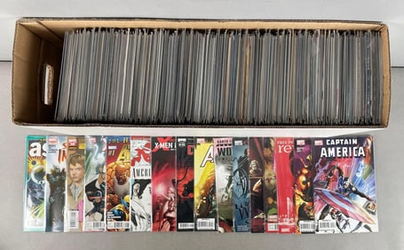 Long Box of Marvel Comic Books