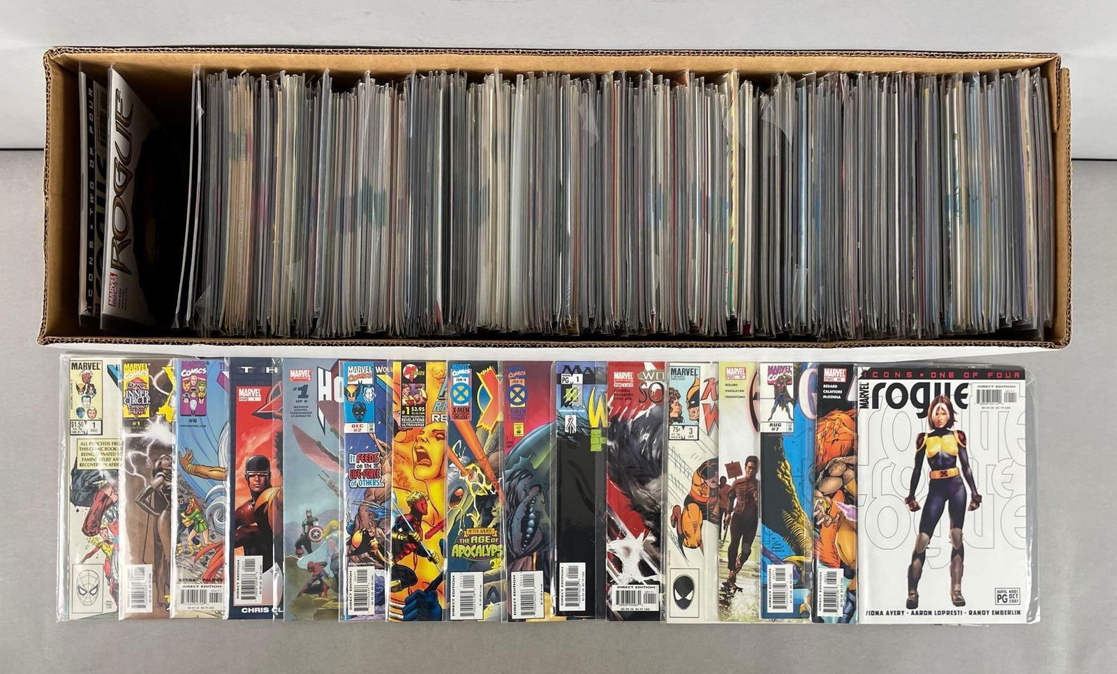 Long Box of Marvel Comic Books (1 of 3)