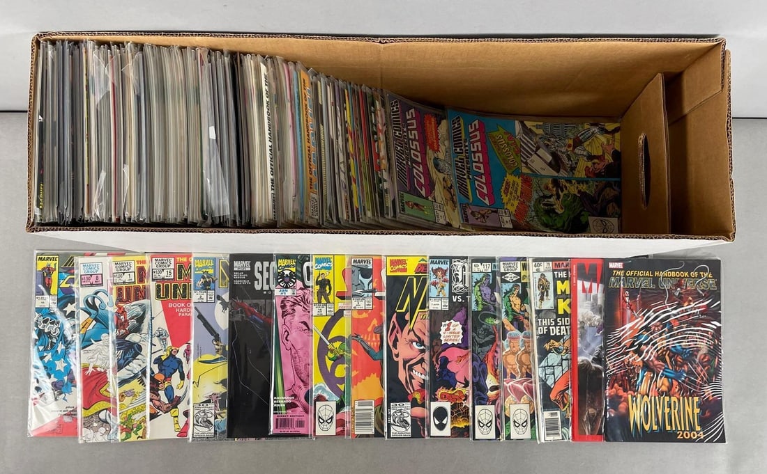 Long Box of Marvel Comic Books (1 of 3)
