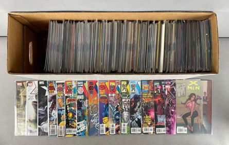 Long Box of Marvel Comic Books