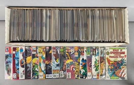Long Box of Marvel Comic Books