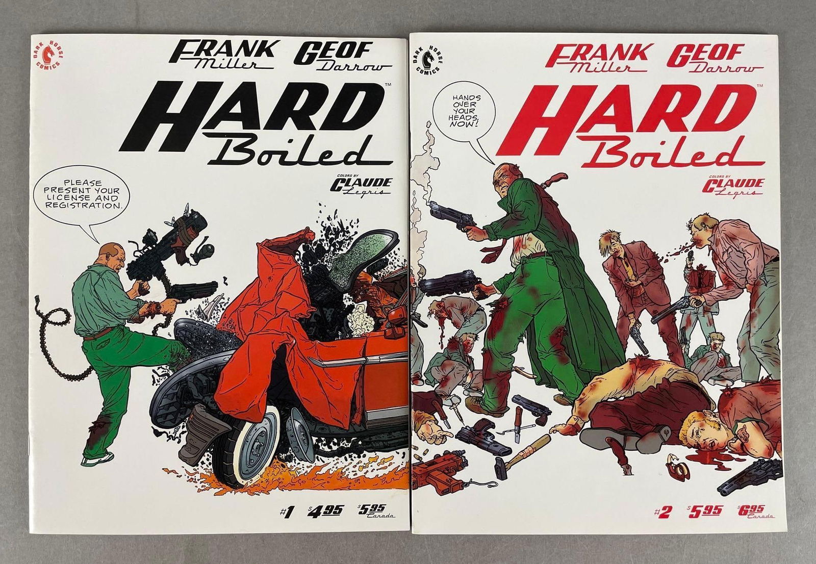 Dark Horse Comics Hard Boiled Issues No. 1 and 2 (1 of 4)