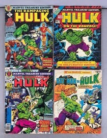 Group of Marvel Treasury Edition Hulk Comic Books
