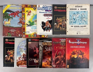 Group of Advanced Dungeons and Dragons Books