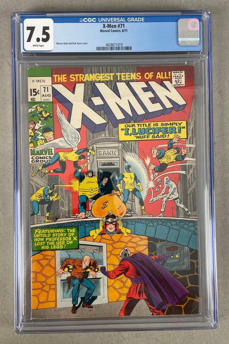 CGC Graded Marvel Comics X-men No. 71 (1 of 3)