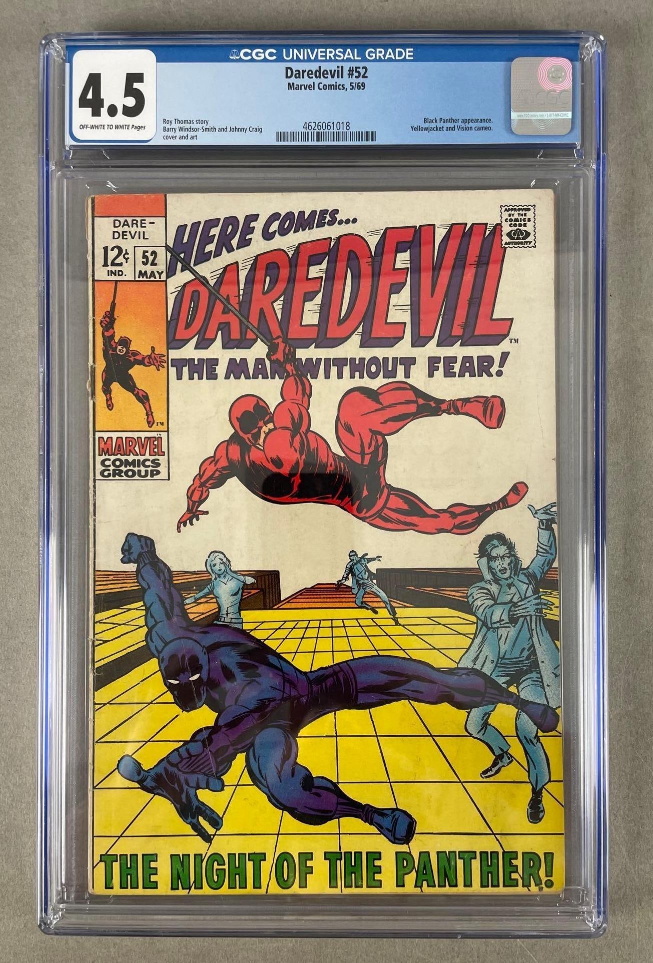 CGC Graded Marvel Comics Daredevil No. 52 (1 of 3)