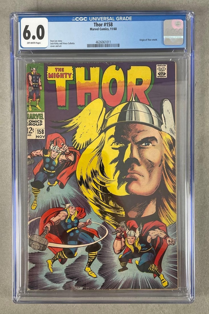 CGC Graded Marvel Comics Thor No. 158 (1 of 3)