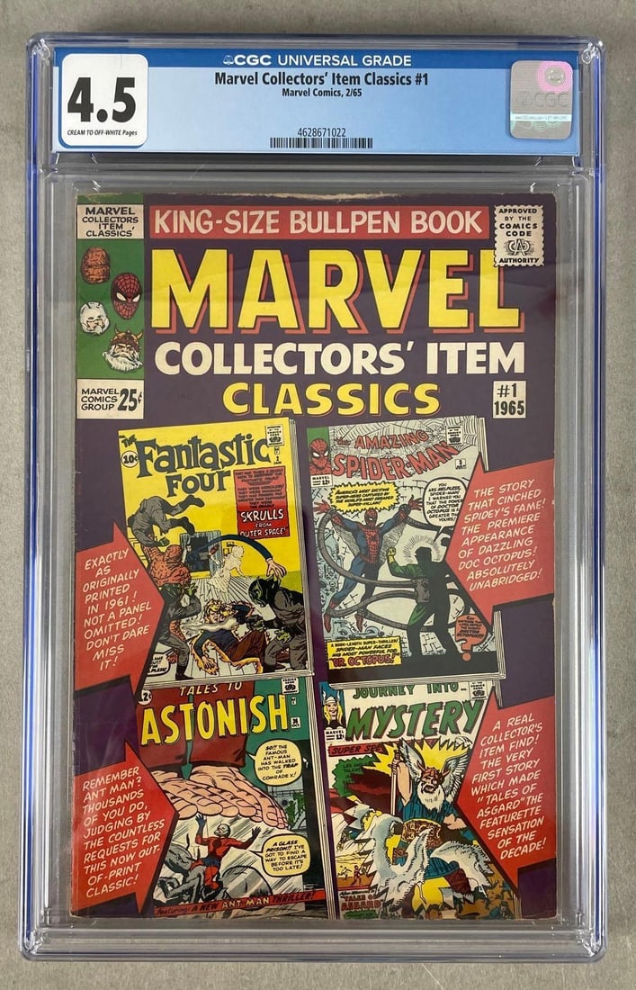 CGC Graded Marvel Collector's Item Classics No. 1 (1 of 3)