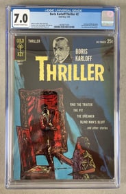 CGC Graded Gold Key Comics Boris Karloff Thriller No. 2