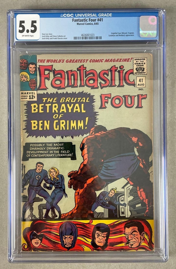 CGC Graded Marvel Comics Fantastic Four No. 41 (1 of 3)