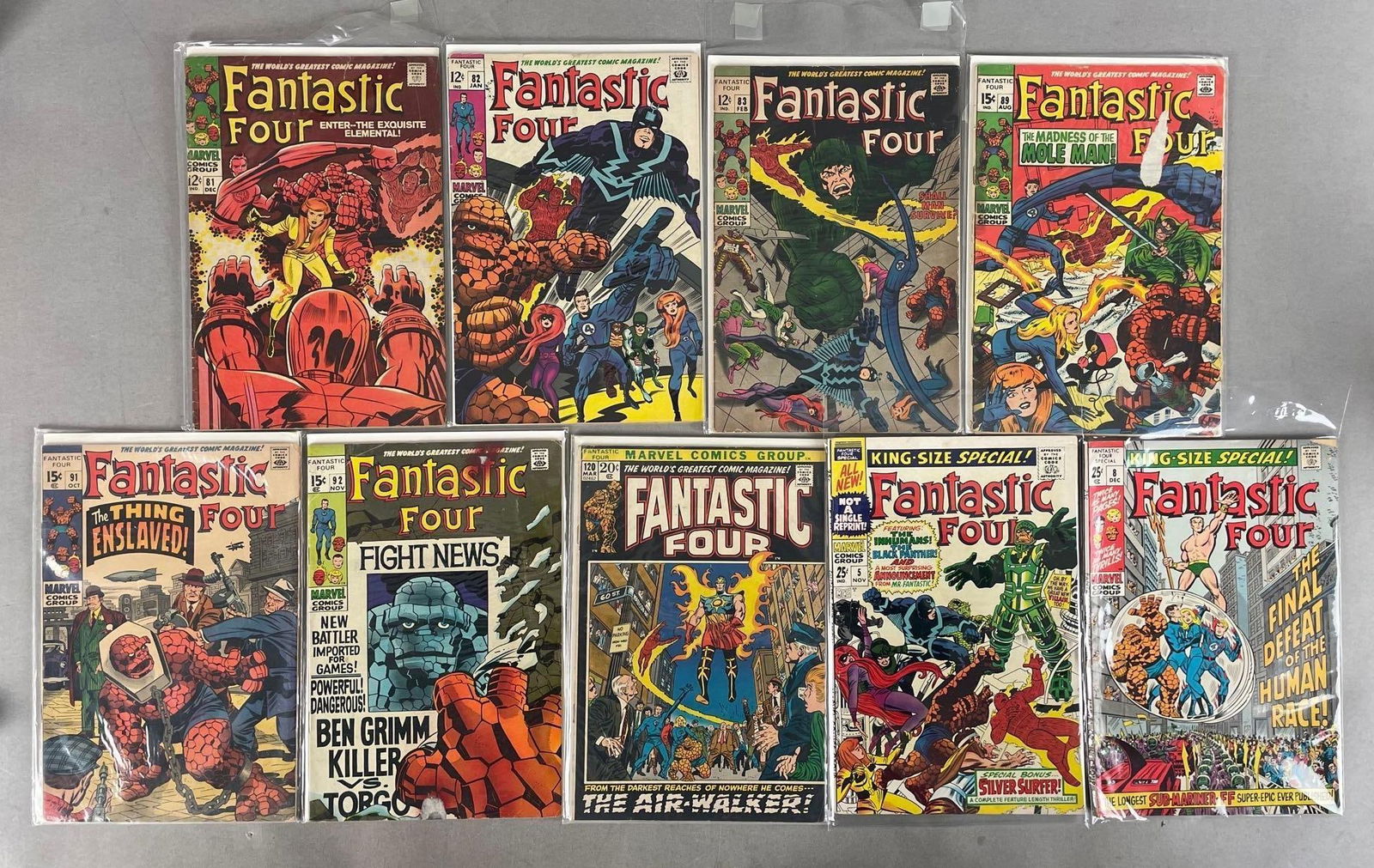 Group of Marvel Fantastic Four Comic Books: Includes king size specials, bronze age