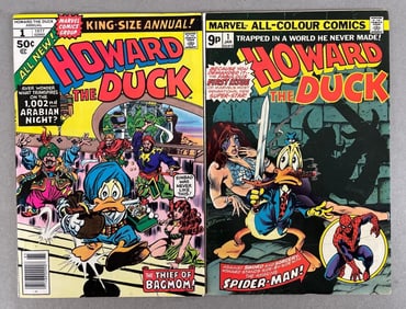 Group of 2 Marvel Howard the Duck Comic Books