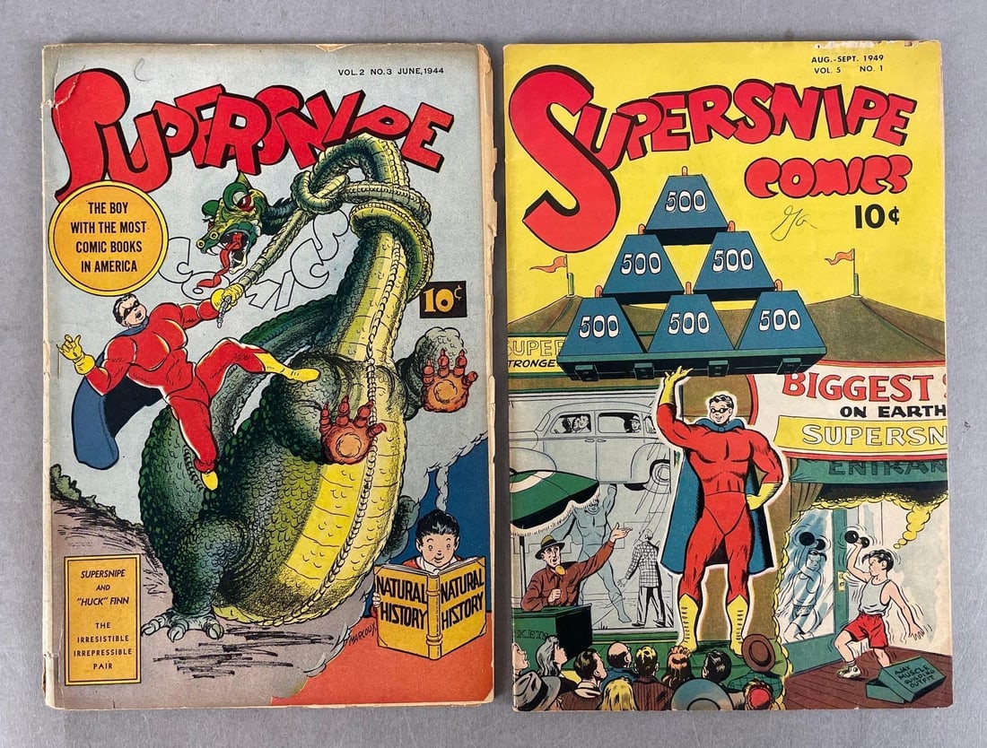 Group of 2 Street and Smith Supersnipe Comic Books (1 of 4)