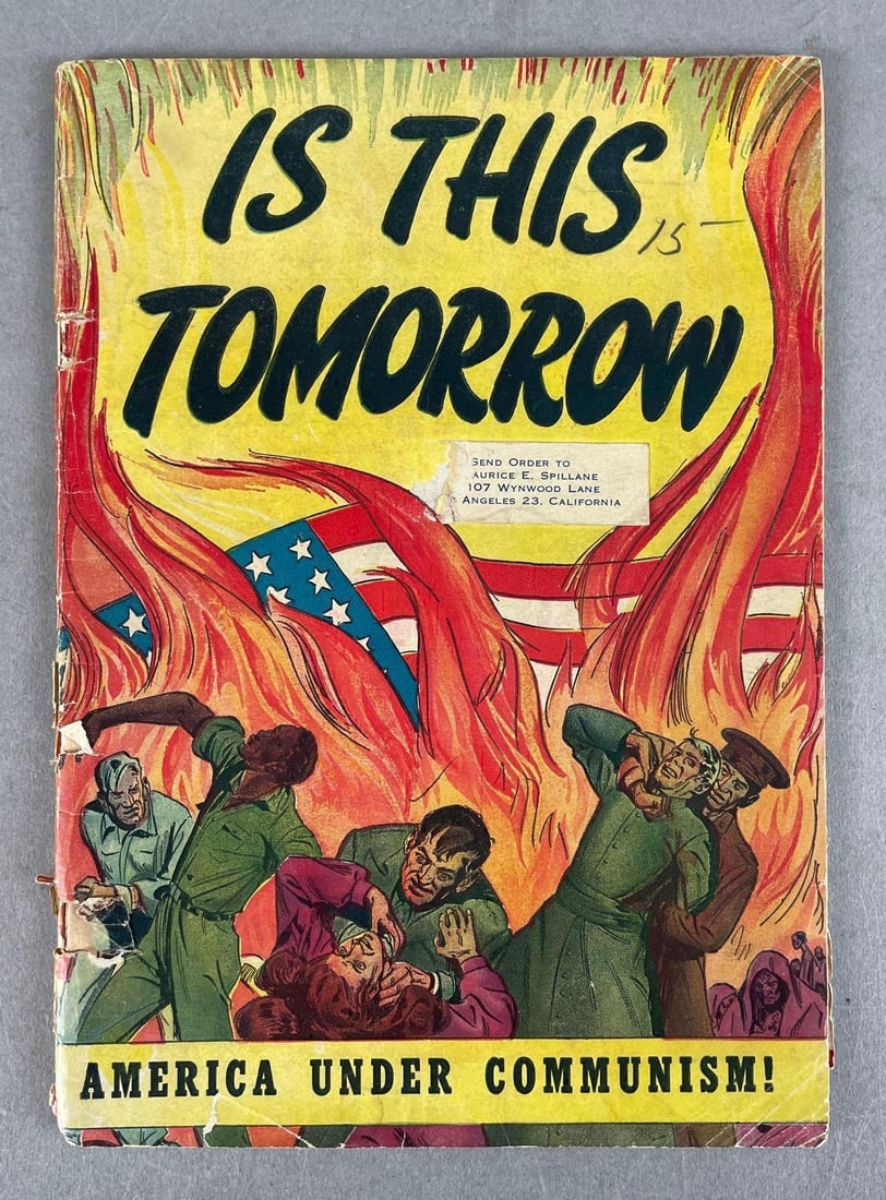 Catechetical Guild Is This Tomorrow Comic Book: 1947 golden age, cover just hanging on