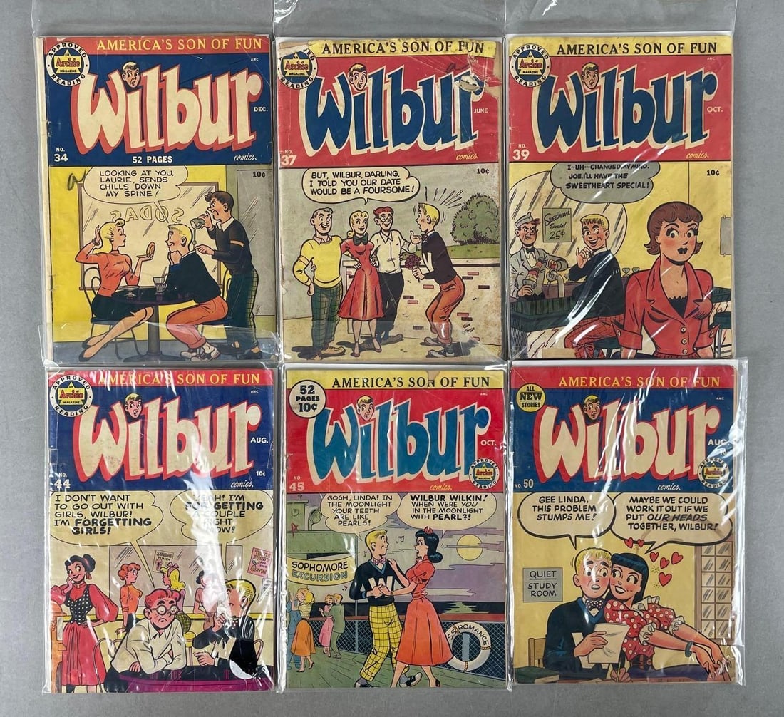 Group of Archie Magazine Wilbur Comic Books: Golden age