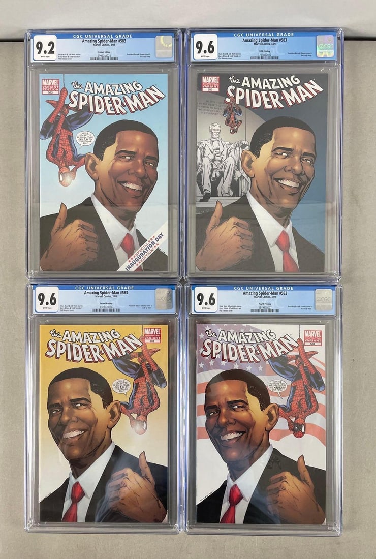 Group of CGC Graded Marvel Comics Amazing Spider-Man No. 583 Variants (1 of 4)