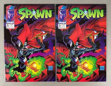 Group of 2 Image Comics Spawn No. 1