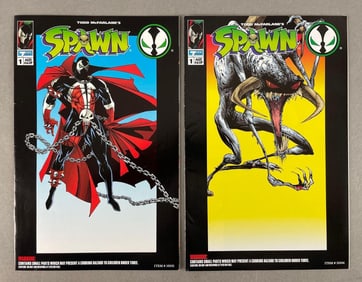 Group of 2 Image Todd Toys Spawn / Violator No. 1 Companion Comic Books