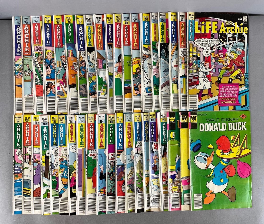 Group of Archie Series Comic Books and More: Includes Whitman Walt Disney