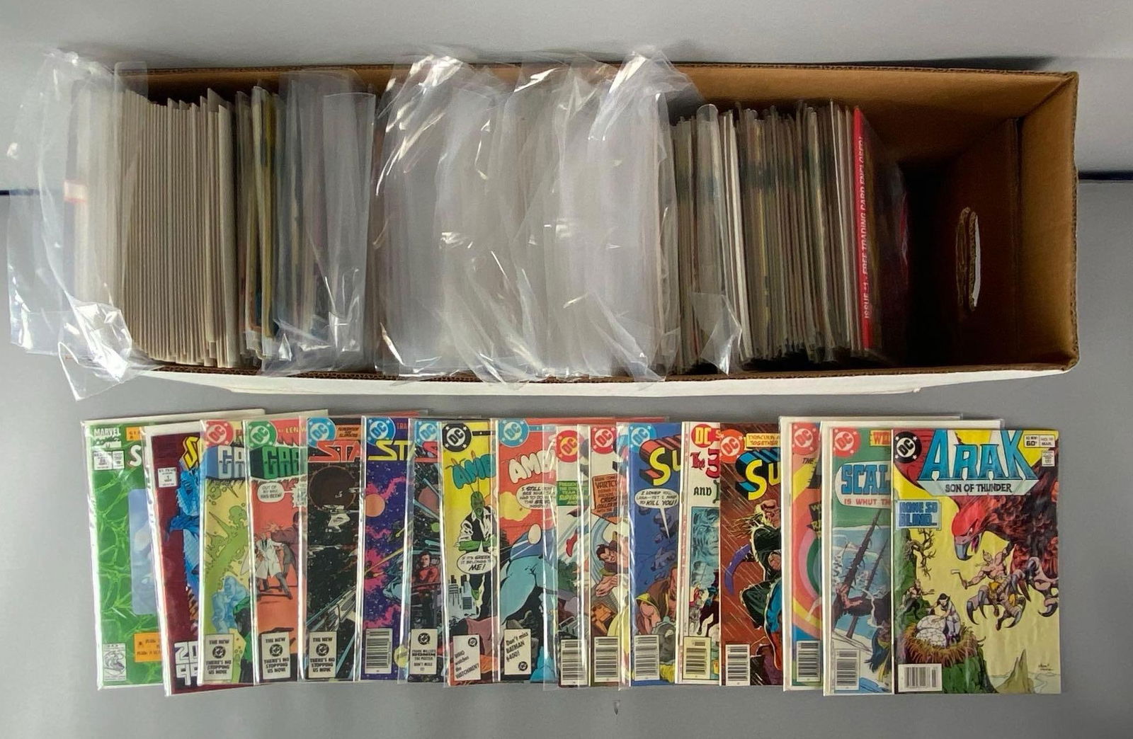 Long Box of Marvel / DC Comic Books (1 of 3)