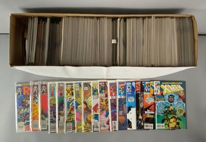 Long Box of Marvel Comic Books