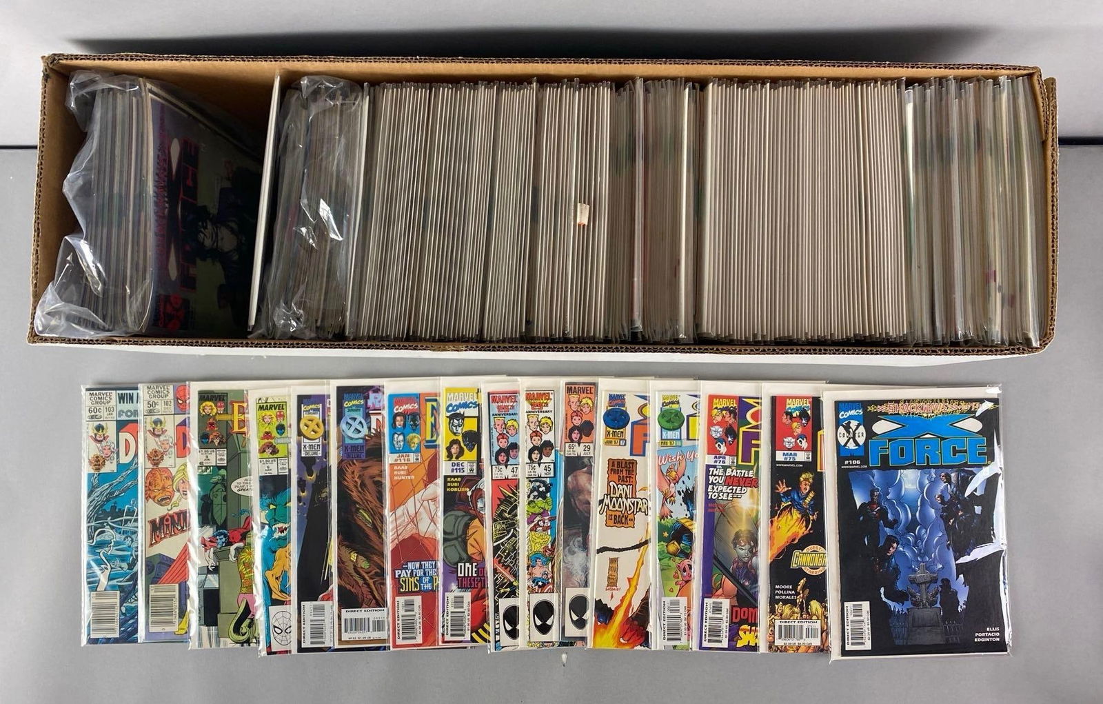 Long Box of Marvel Comic Books (1 of 3)