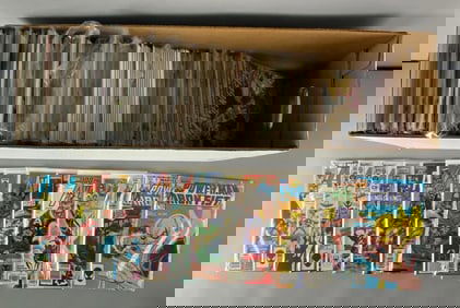 Long Box of Marvel Comic Books