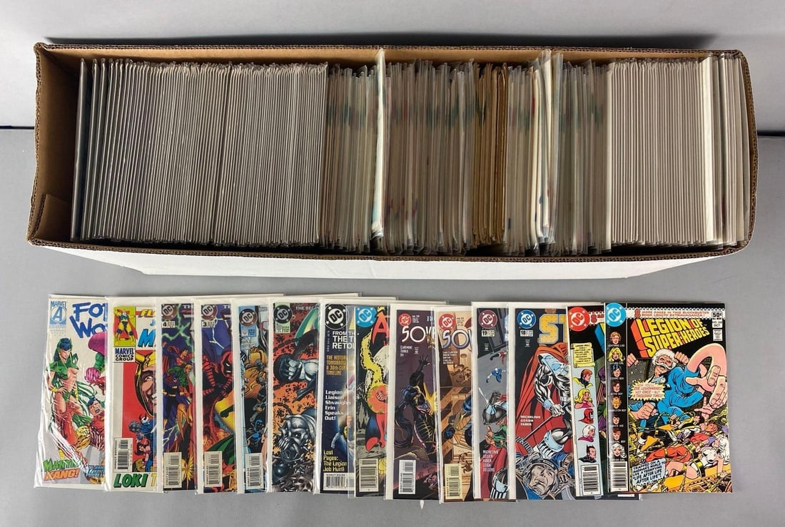 Long Box of DC / Marvel Comic Books (1 of 3)