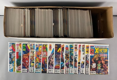Long Box of Marvel Comic Books