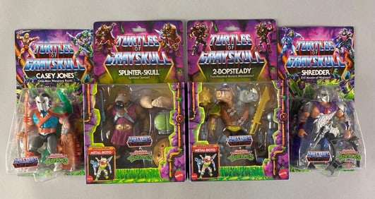 Group of 4 Turtles of Grayskull Action Figures
