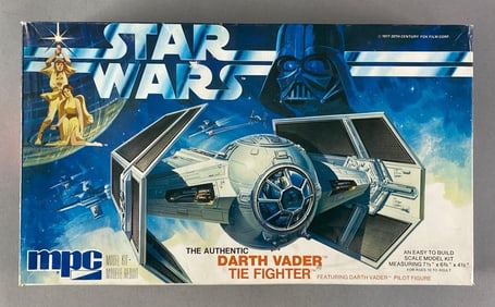 1978 MPC Star Wars Darth Vader Tie Fighter Plastic Model Kit