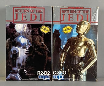 Group of 2 MPC Star Wars ROTJ Plastic Model Kits