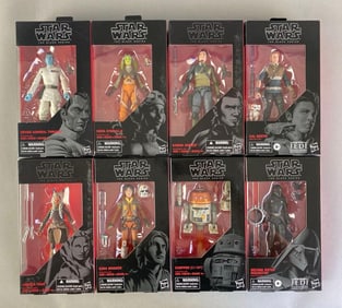 Group of 8 Hasbro Star Wars The Black Series Action Figures