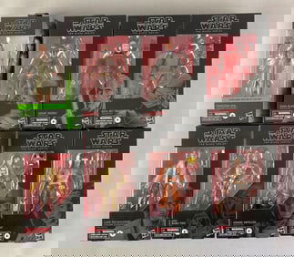 Group of 8 Hasbro Star Wars The Black Series Action Figures