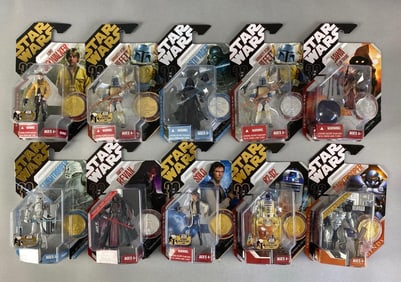 Group of 10 Hasbro Star Wars Action Figures