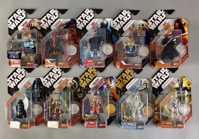 Group of 10 Hasbro Star Wars Action Figures