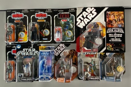 Group of Star Wars Action Figures and More